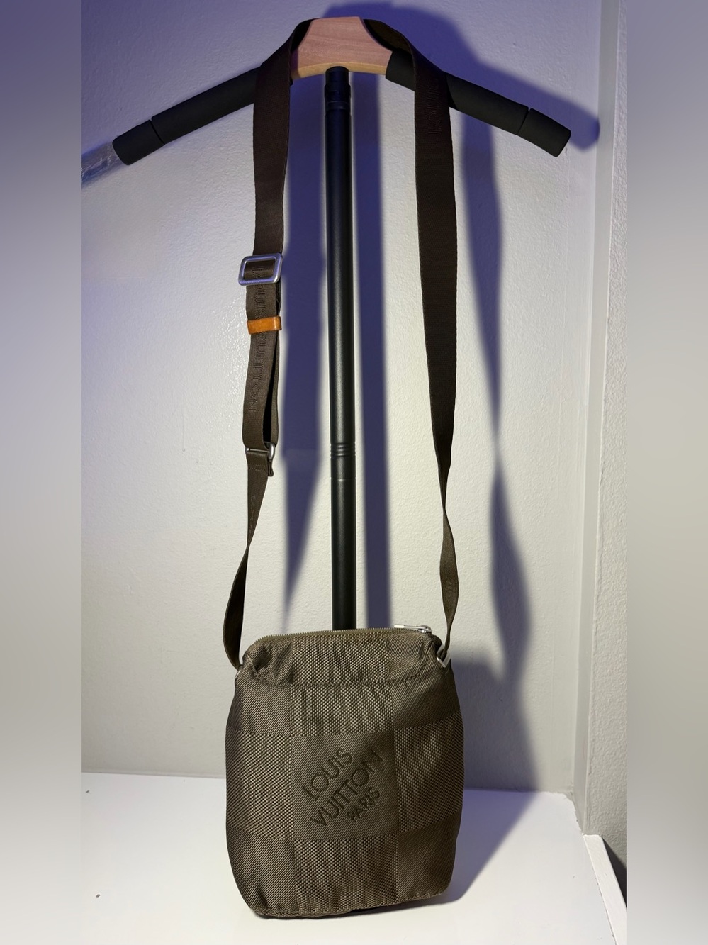 Louis Vuitton Damier Geant Citadin PM Terre Messenger Bag (brown) with COA - Picture 14 of 16